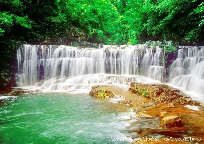 4A广西横县九龙瀑布群旅游攻略