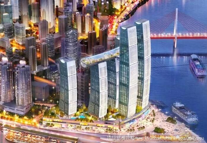 重庆横向摩天楼来福士水晶连廊旅游攻略