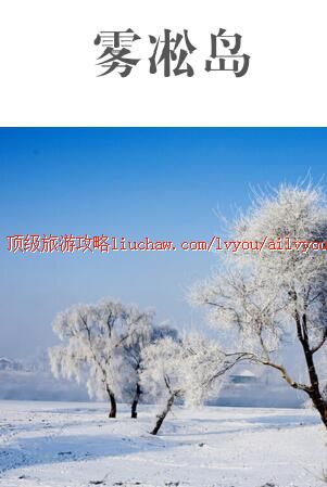 ailvyou453雾凇岛旅游攻略 售20元