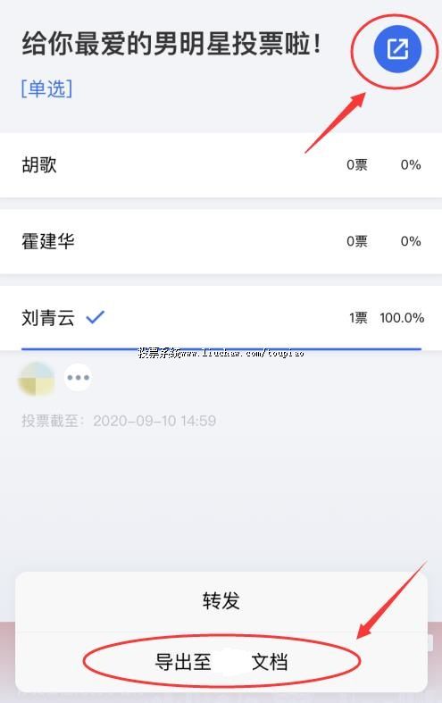 小程序的投票结果如何导出?