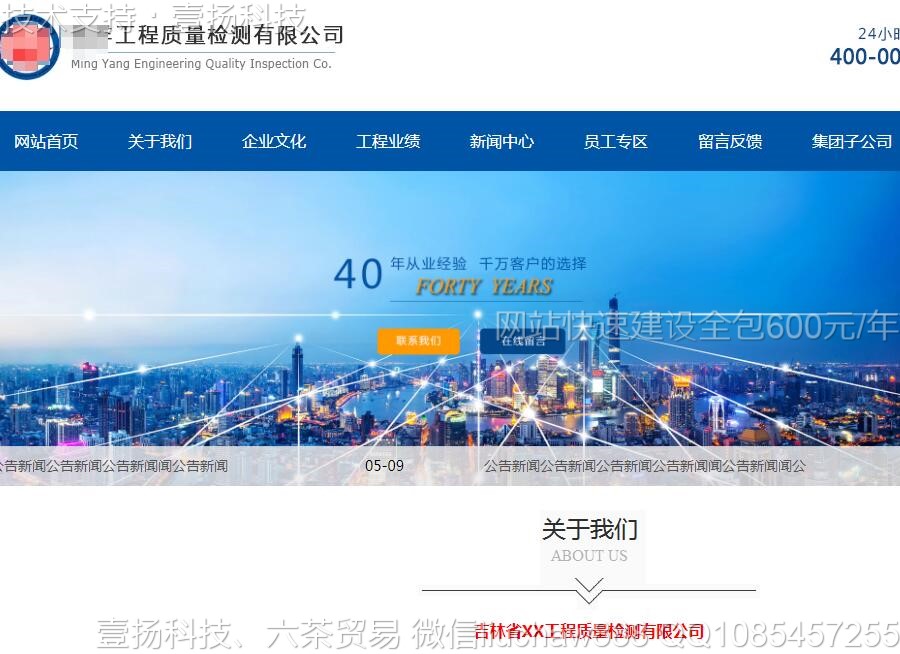 工程-项目工程检测模板1907moban