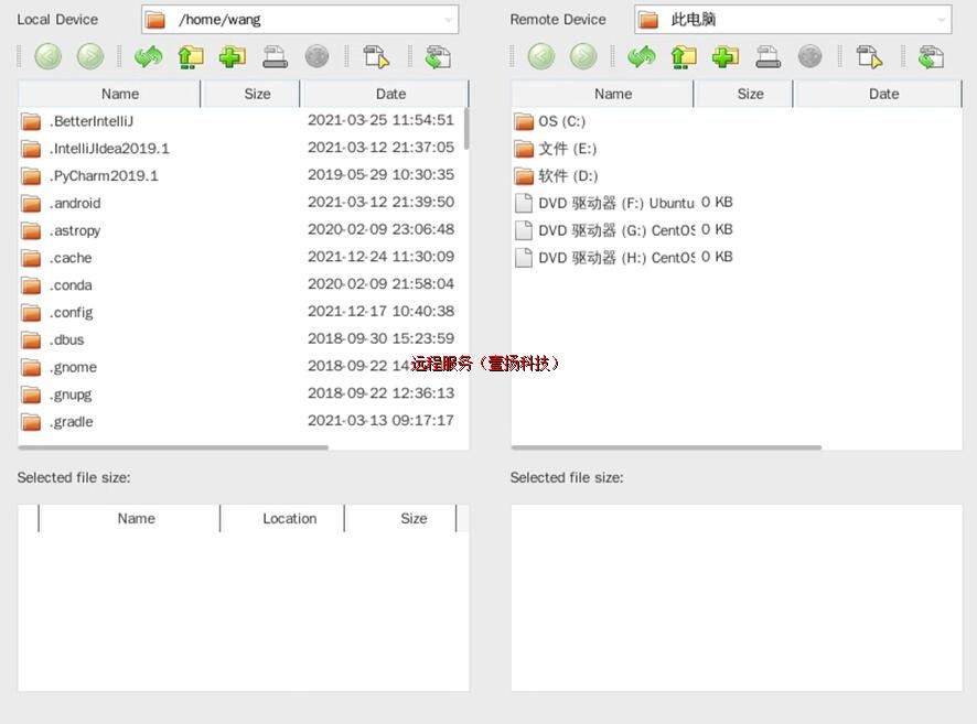 Զ���ļ����ɽ��п��ƶ��뱻�ض˼���ļ��ϴ�/����