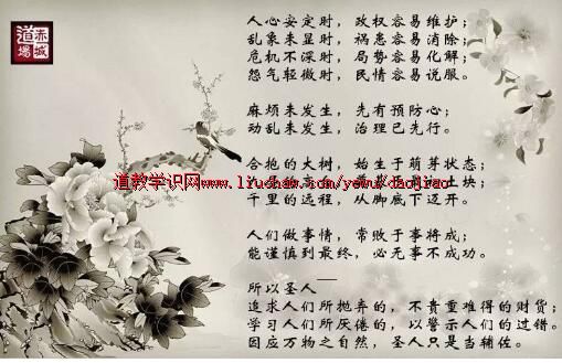 卢国龙教授讲《道德经》第六十四章