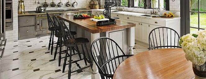 豪华的厨房:20个具有现代功能的维多利亚式厨房