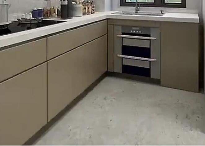 狭长型厨房怎么设计 吊柜抬高半米做架子更加实用