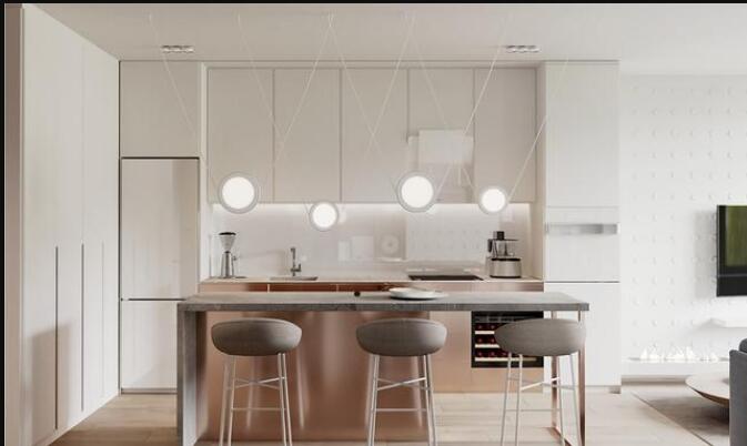 以铜为主题的厨房设计方案 看起来别致又独特