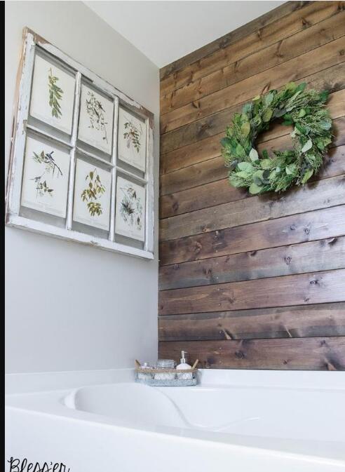 添加一些农家暗示性细节 创建一个农舍式浴室