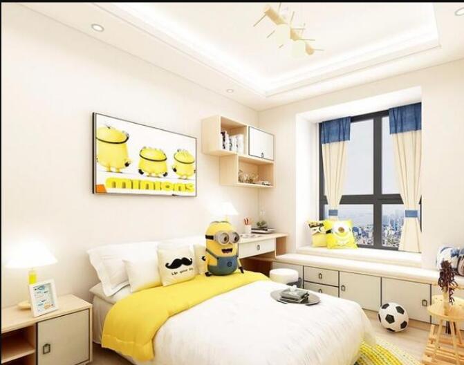 想孩子可以在家静下心来学习那儿童房的设计一定不可忽视