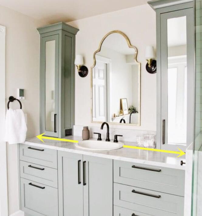 洗漱台收纳怎么设计 加上这10cm宽柜利用率翻番