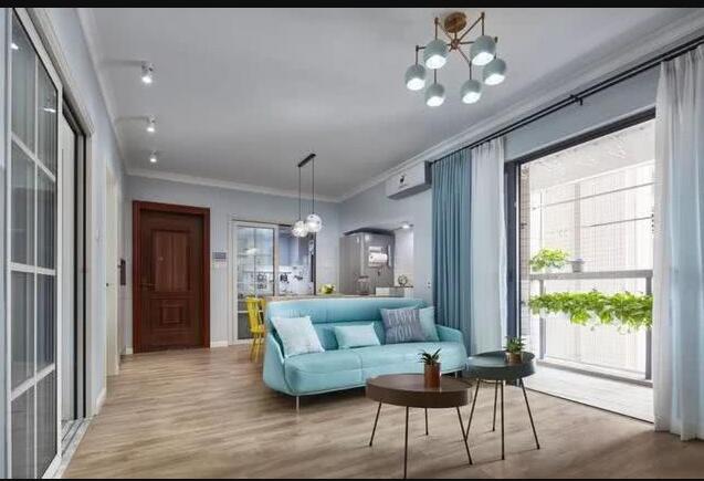 混搭风格三居室美家装修 打造通透的开放式餐客厅