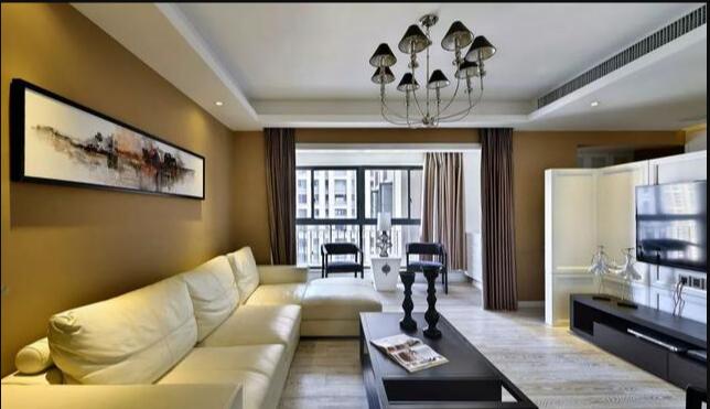 后现代三房装修效果图 灵活布局可移动背景墙超级赞!