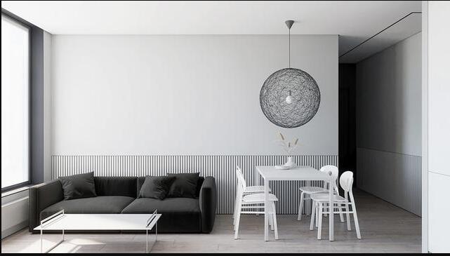 黑白灰现代简约风格装修效果图 简单即是美!