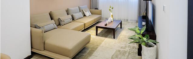 精装房北欧风格装修 深蓝色主卧背景超有个性