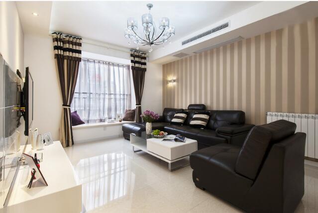 90平简单装修 全屋米白色系的搭配清新自然